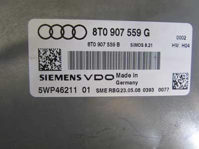 Audi OEM A4 B8 ECU ECM Engine Control Module Unit Computer 8T0907559G 2009 2010 2011 2012 S4 A5 S54